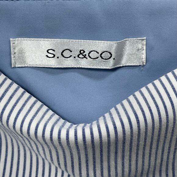 S.C. & CO Striped Capri Pants Pullon Elastic Waist Women's Sz 14 - Picture 6 of 7